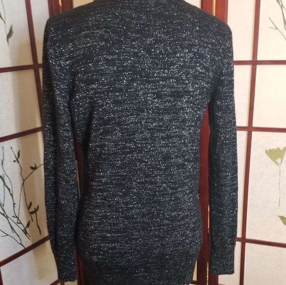 Victoria's Secret Dressy Black Sequined Cardigan GORGEOUS - Size M - Picture 10 of 12